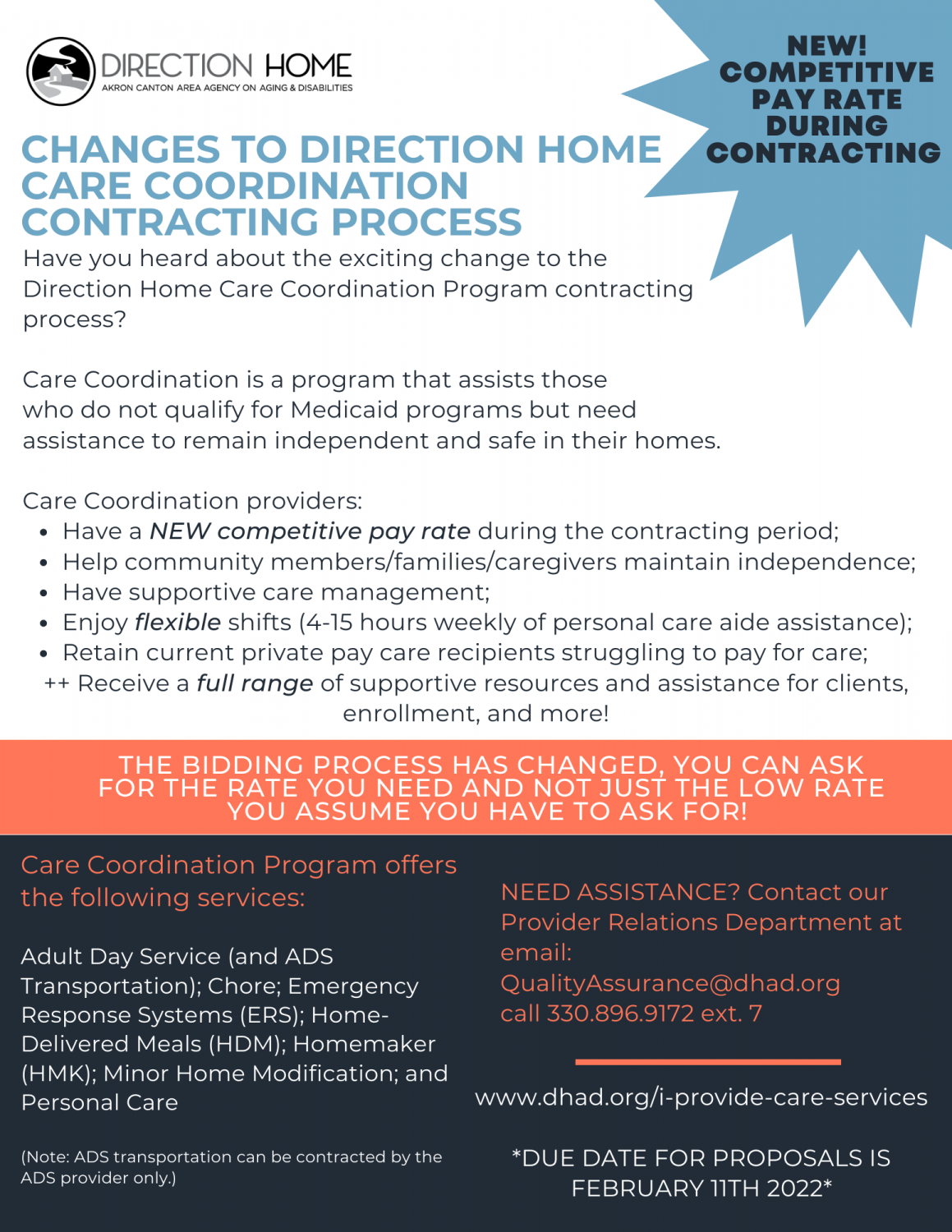 Title-III & Care Coordination Provider Information | Direction Home 